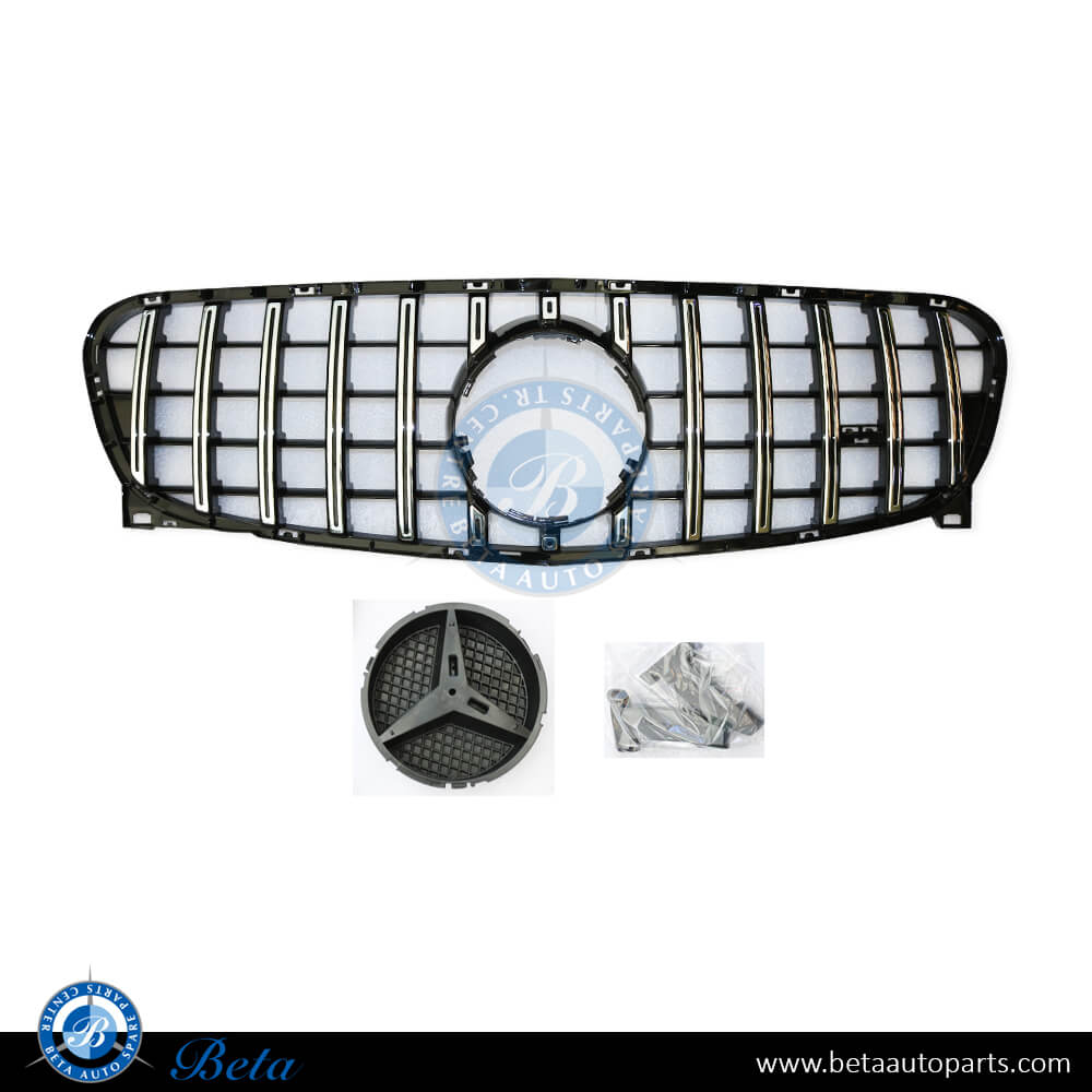 Radiator Grille GT Look for Mercedes GLA-Class X156 2014-2016 models, Part Number 1568881A00 Radiator Grille GT Look for Mercedes GLA-Class X156 2014-2016 models, Part Number 1568881A00